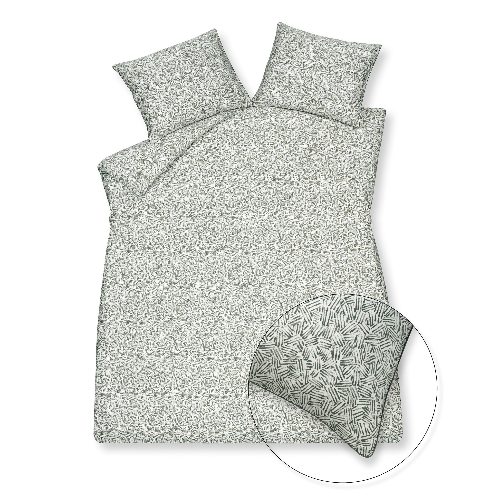 Housse de couette HOME 93 Vert sauge 240x220 cm (HCSA22193)