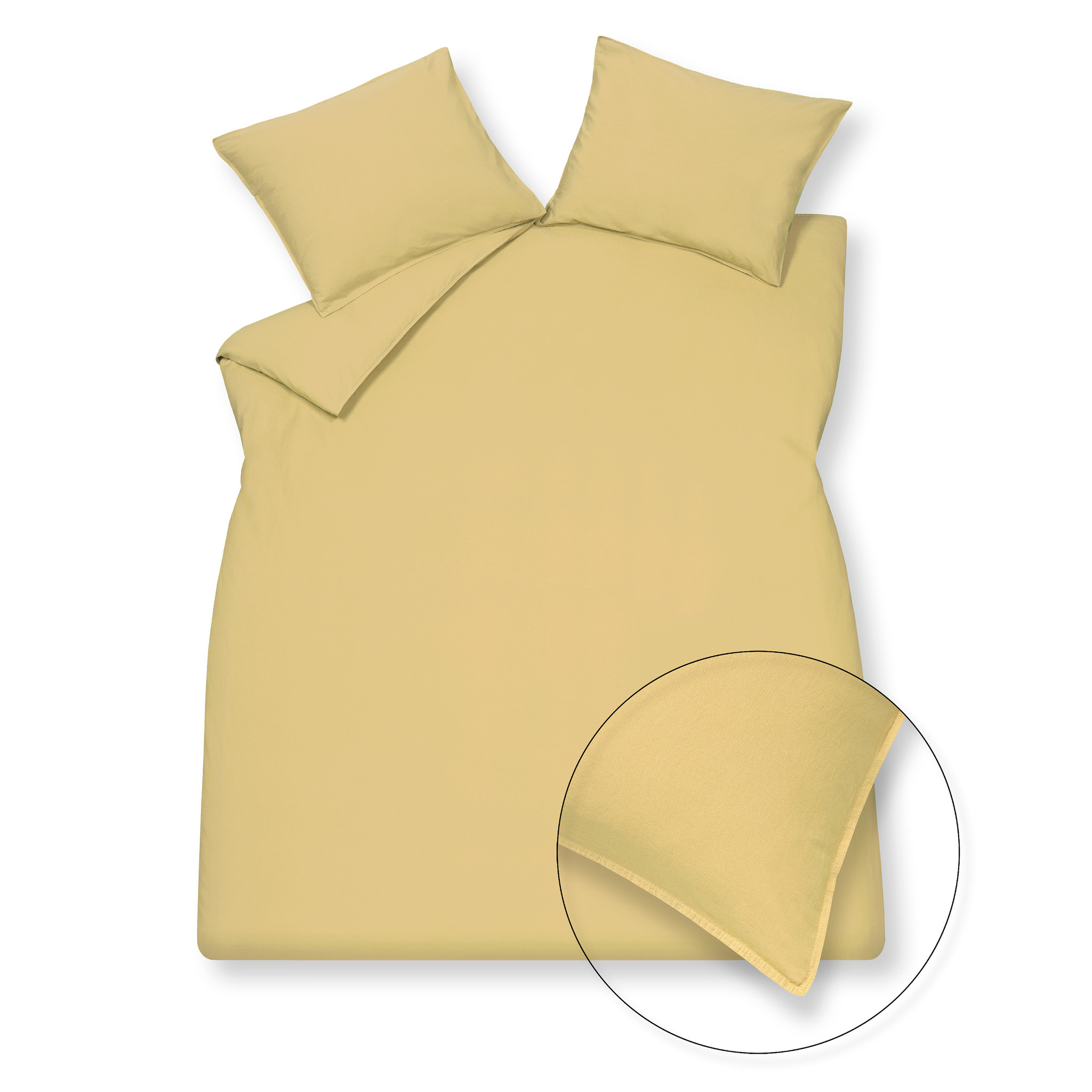 Housse de couette COTON LAVÉ 240x220 cm Sunlight (coton) CLLA20201