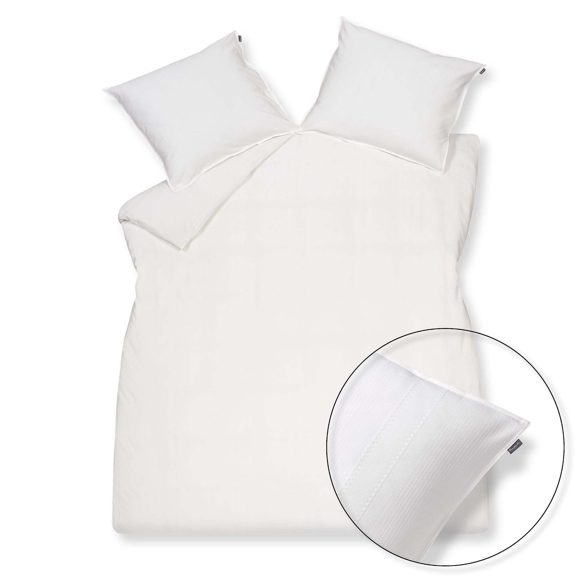 Housse de couette PURE 24 Blanc cassé 140x220 cm (PRNC18224)