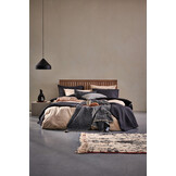 Housse de couette COTON LAVÉ 240x220 cm, Off Black (coton)