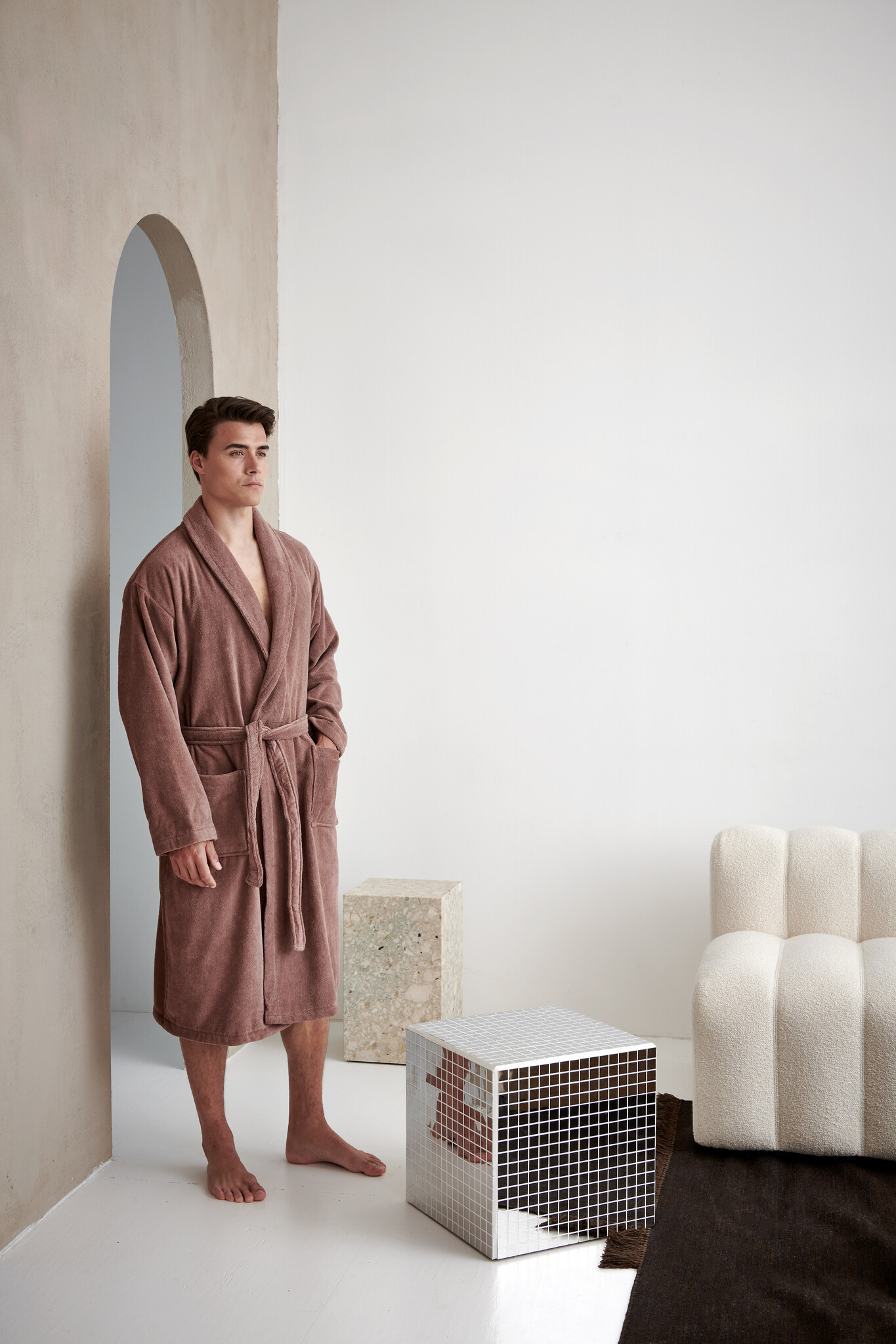 Peignoir Vandyck PRESTIGE Bleu Perle