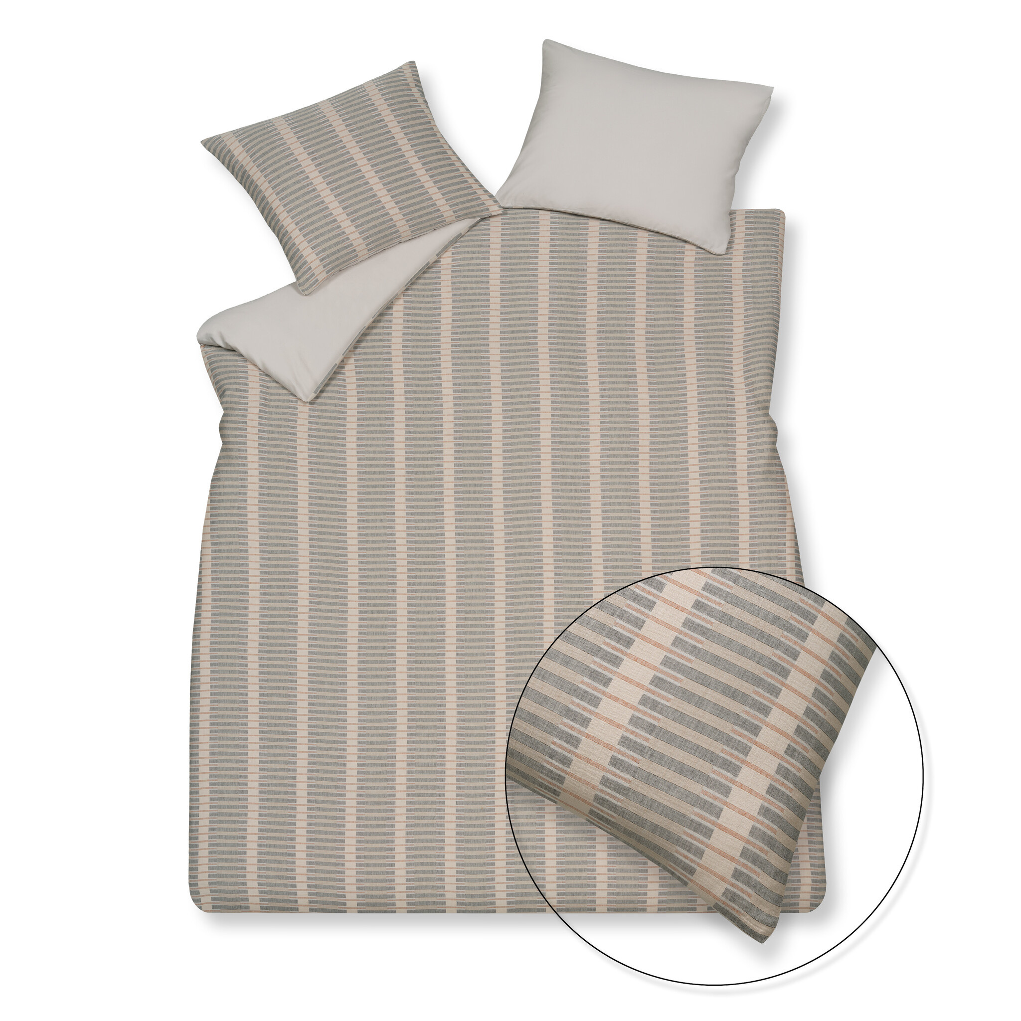 Housse de couette PURE 73 pierre 140x220 cm