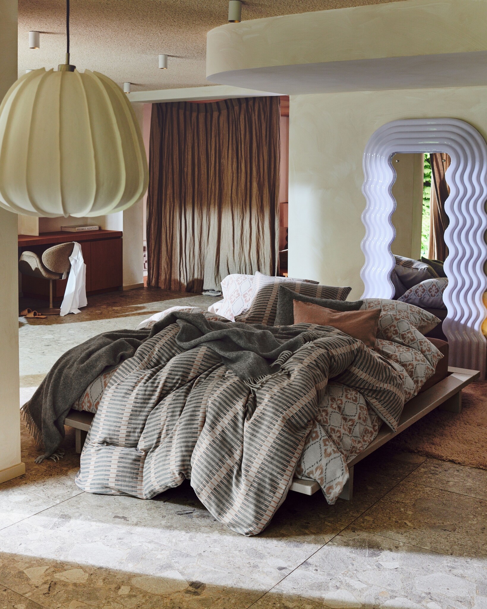 Housse de couette PURE 73 pierre 140x220 cm