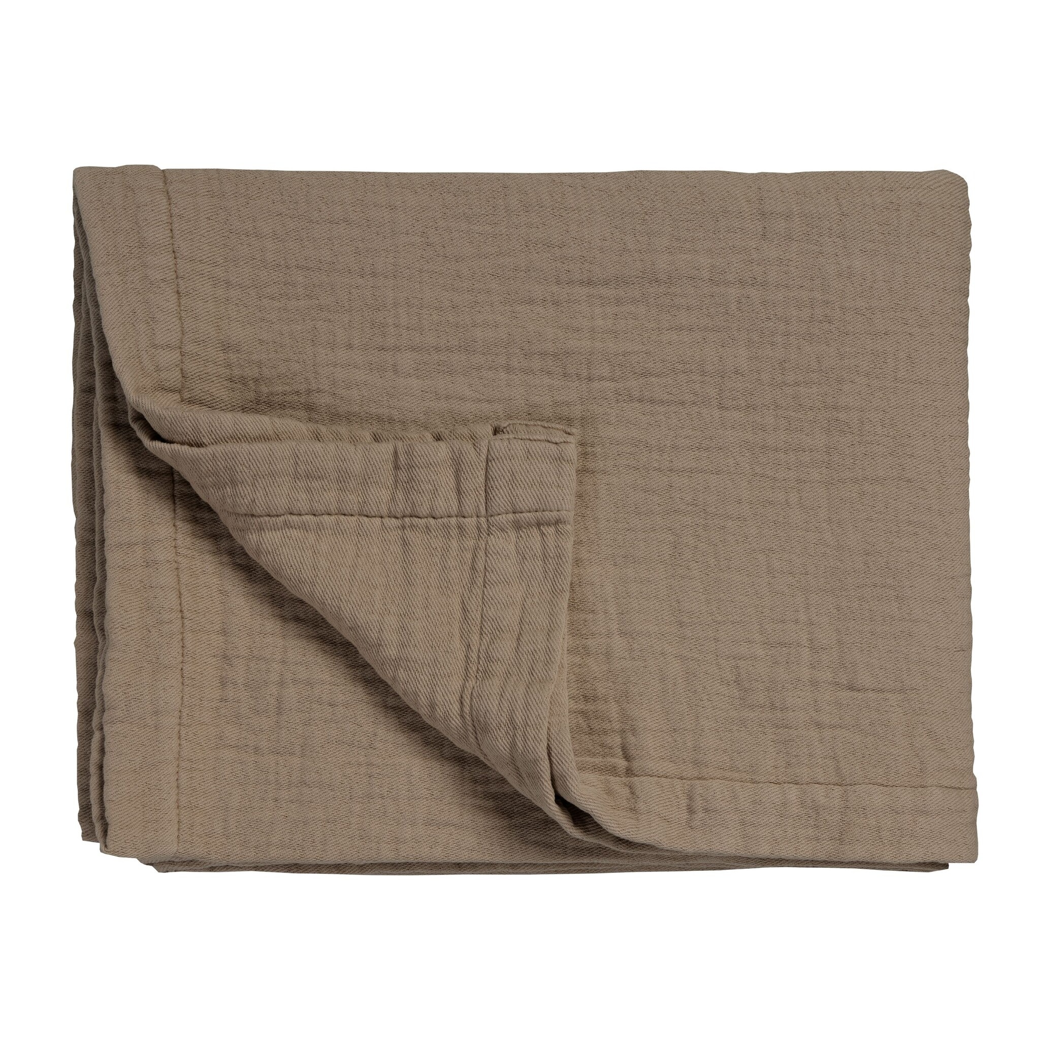 Plaid/couvre-lit PURE 68 160x250 cm coloris Taupe