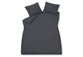 WASHED COTTON dekbedovertrek 200x220 cm Blue Ink (katoen)