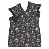 Housse de couette HAPPINESS Encre Bleue 240x220 cm (coton satiné)