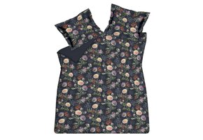 Dekbedovertrek HAPPINESS Blue Ink 240x220 cm (satijnkatoen)