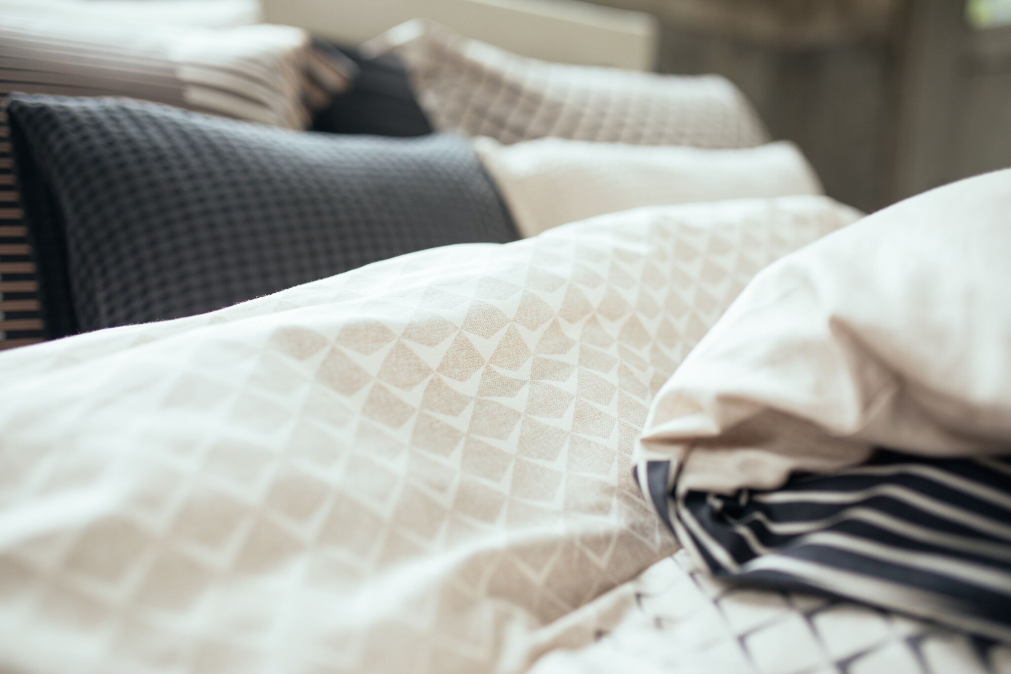 Duvet cover DIAMONDS Off Black 200x220 cm