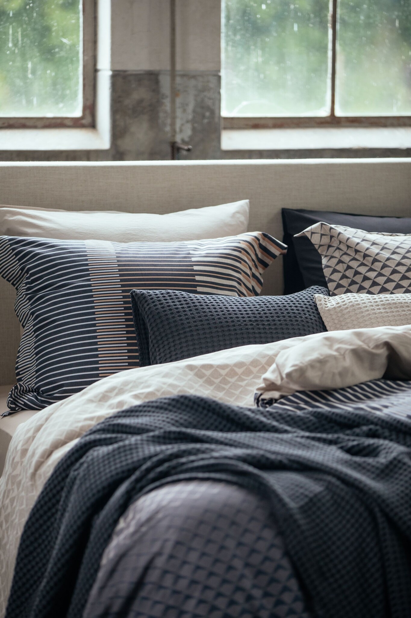 Duvet cover DIAMONDS Off Black 200x220 cm