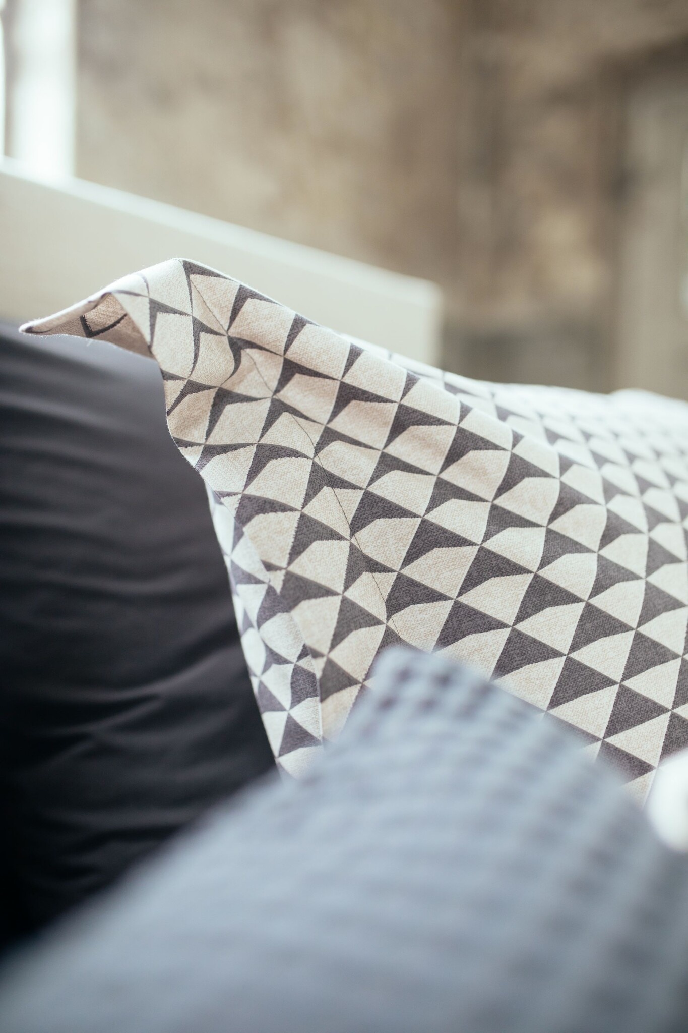Duvet cover DIAMONDS Off Black 200x220 cm