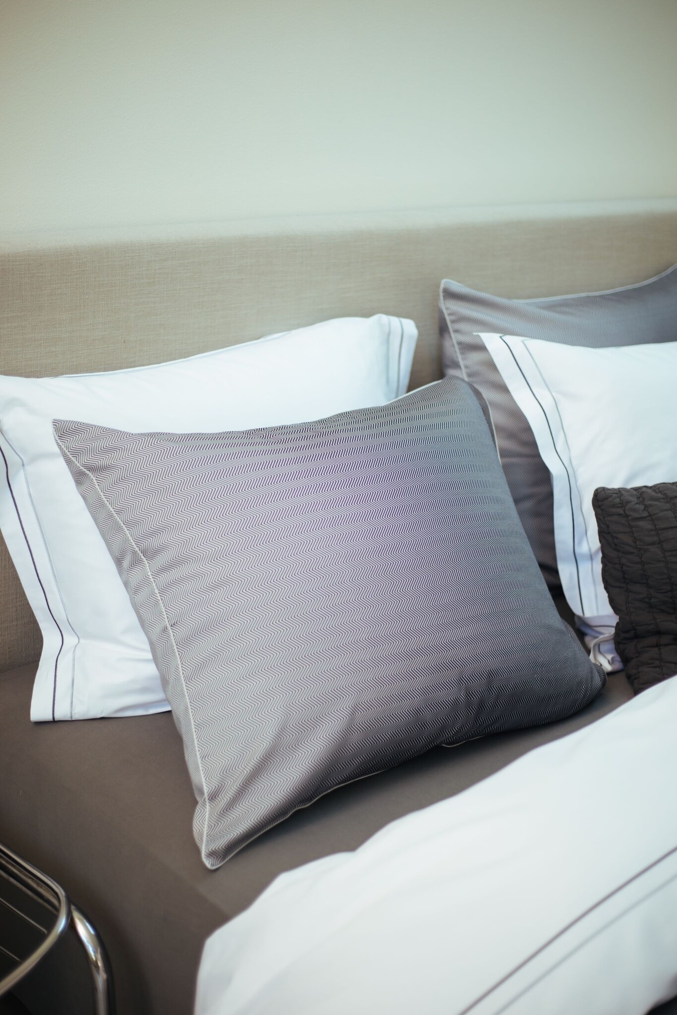Duvet cover PURITY Naples 200x220 cm, color Off Black (satin cotton)