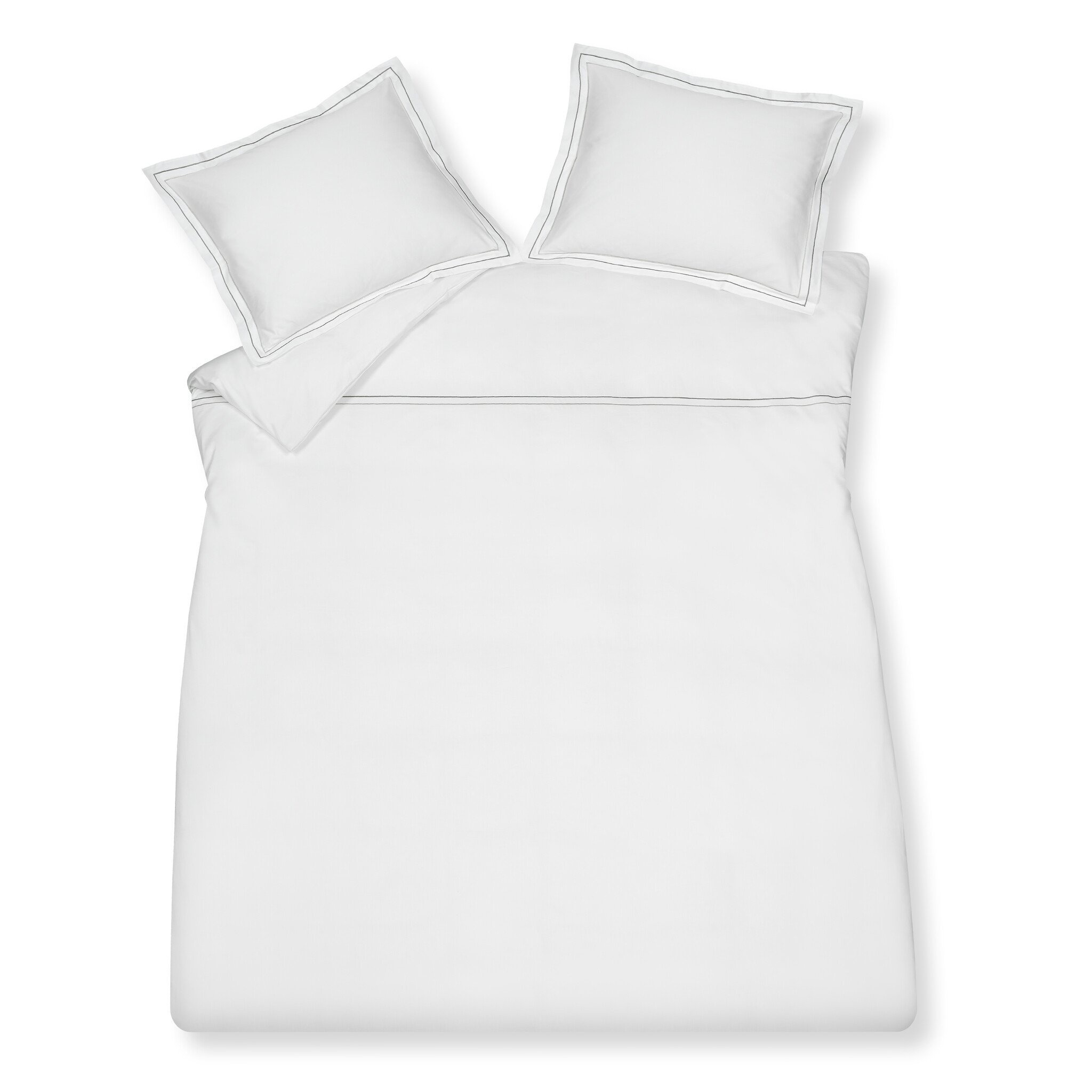 Duvet cover PURITY Naples 240x220 cm, color Off Black (satin cotton)