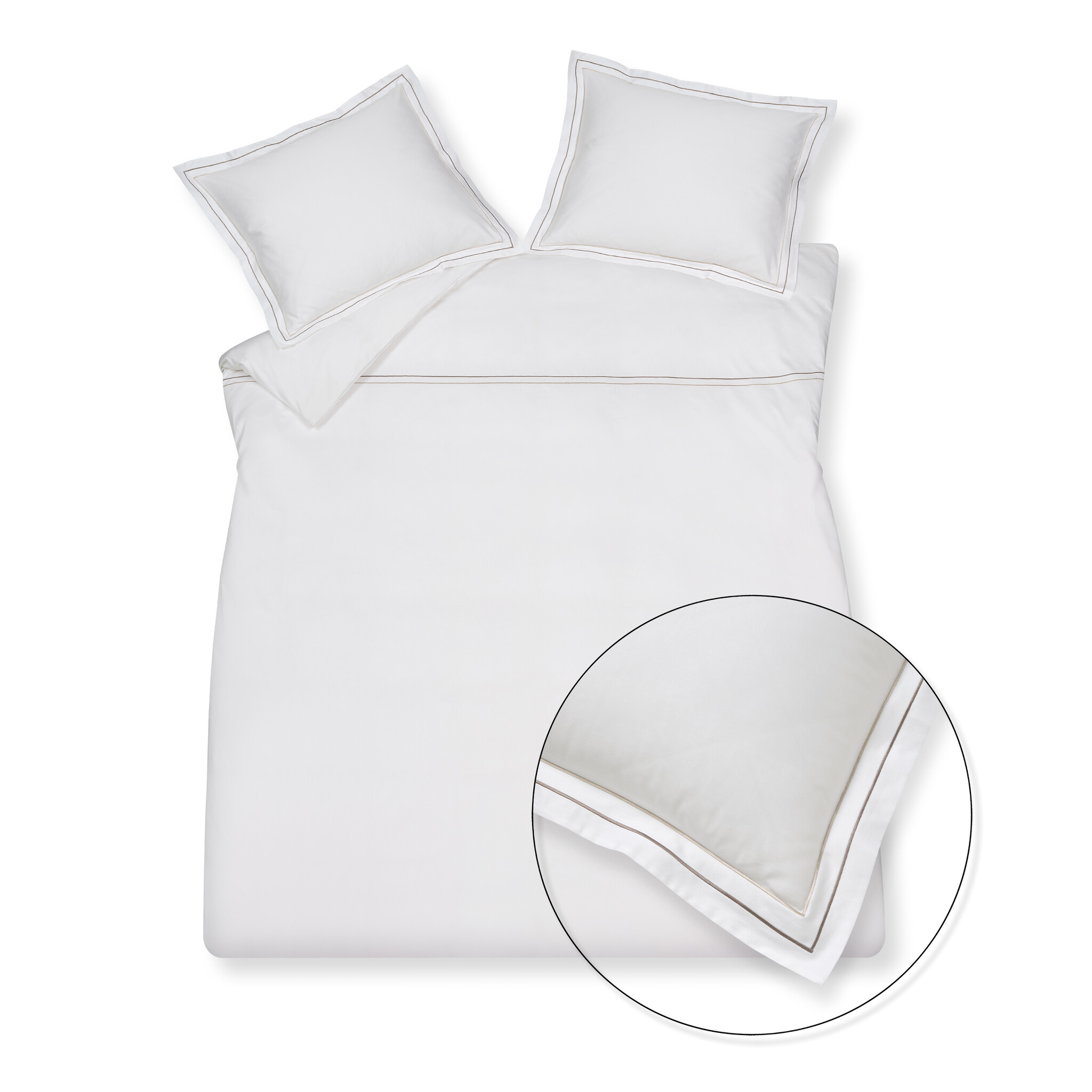 Duvet cover PURITY Naples 200x220 cm, color Sand (satin cotton)