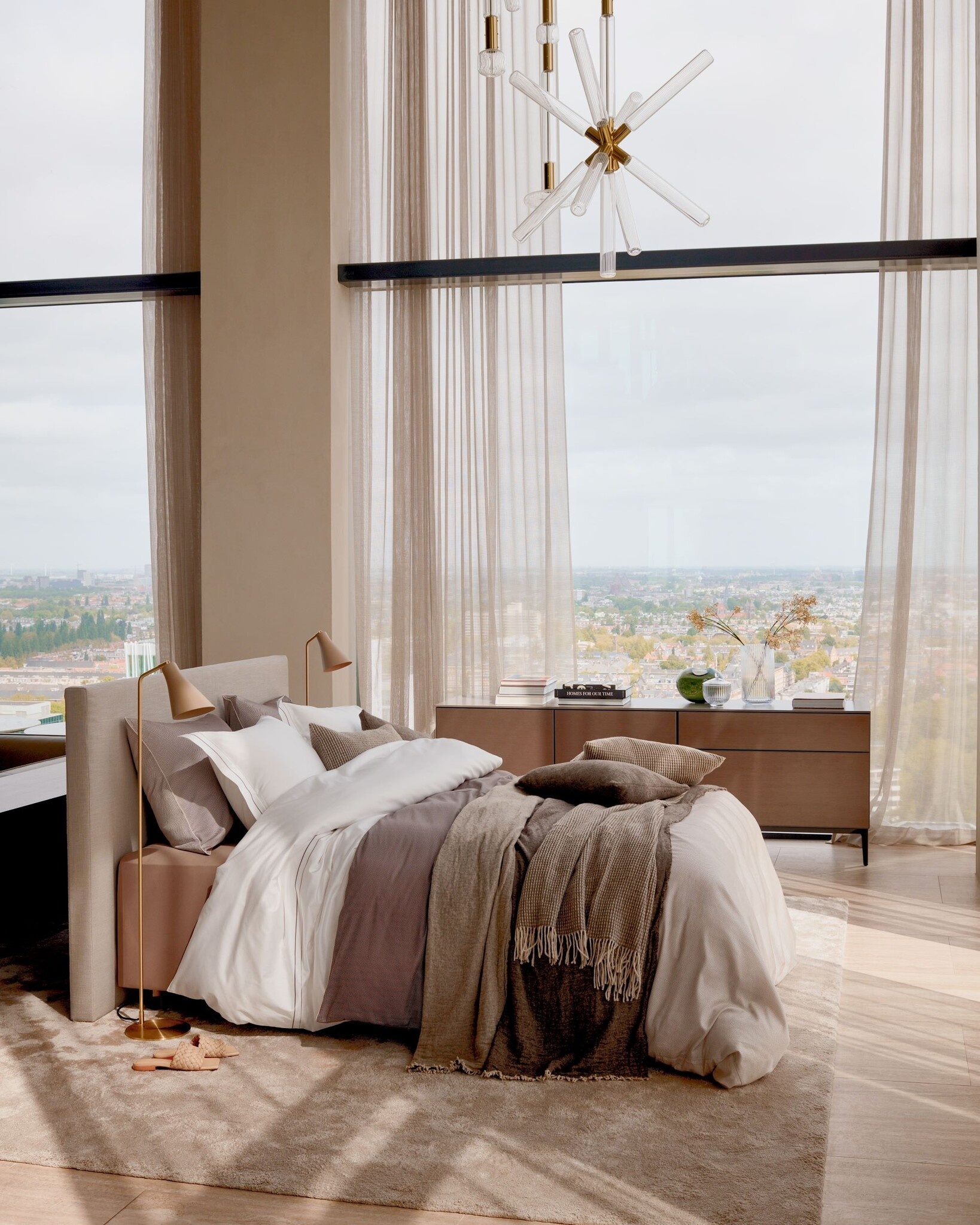 Duvet cover PURITY Naples 200x220 cm, color Sand (satin cotton)