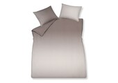 Housse de couette HOME Milano Taupe 140x220 cm (coton satiné)