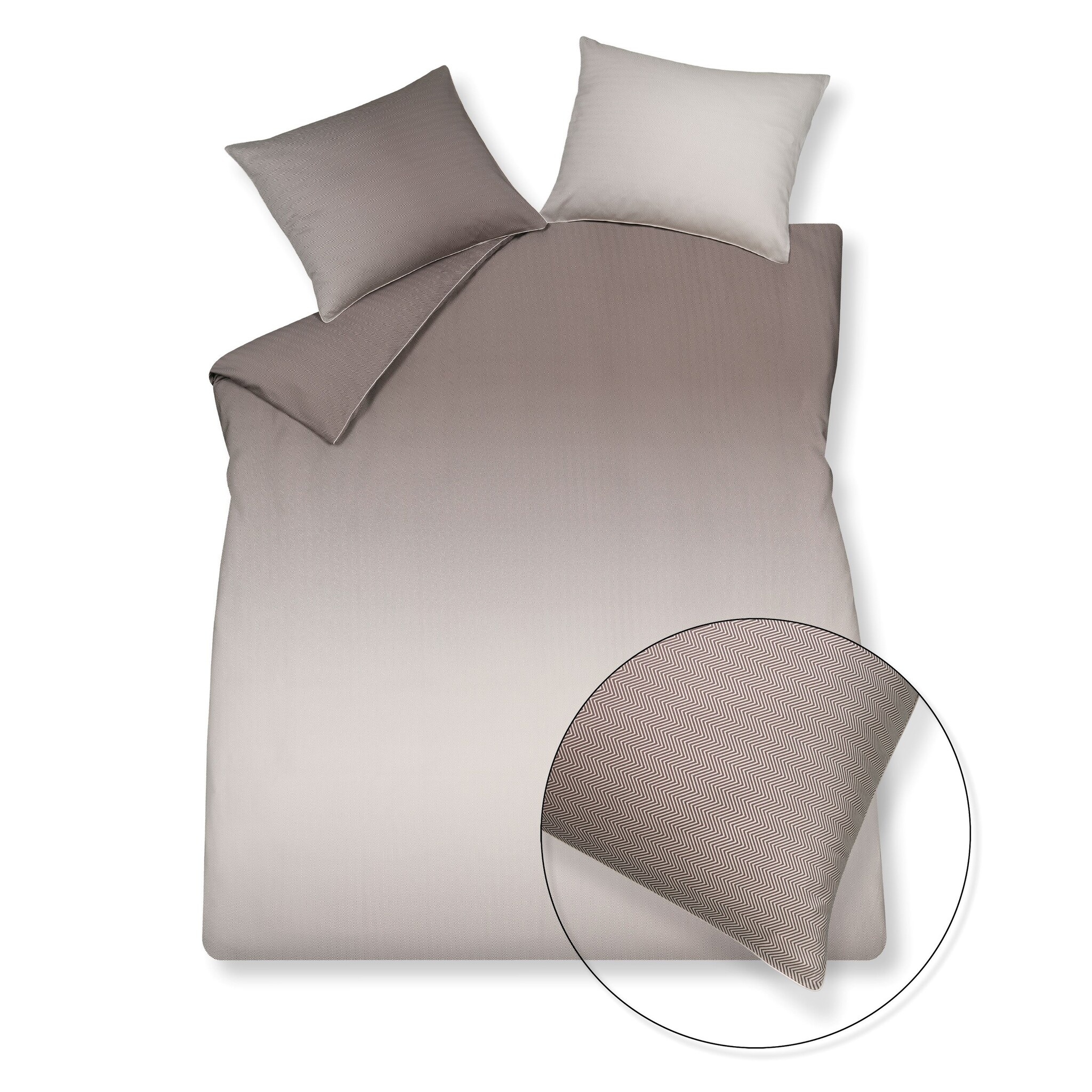 Duvet cover HOME Milano 200x220 cm, color Taupe (satin cotton)