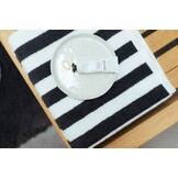 Handdoek VERONA Stripes kleur Off Black-198