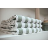 Towel VERONA Stripes color Smoke green