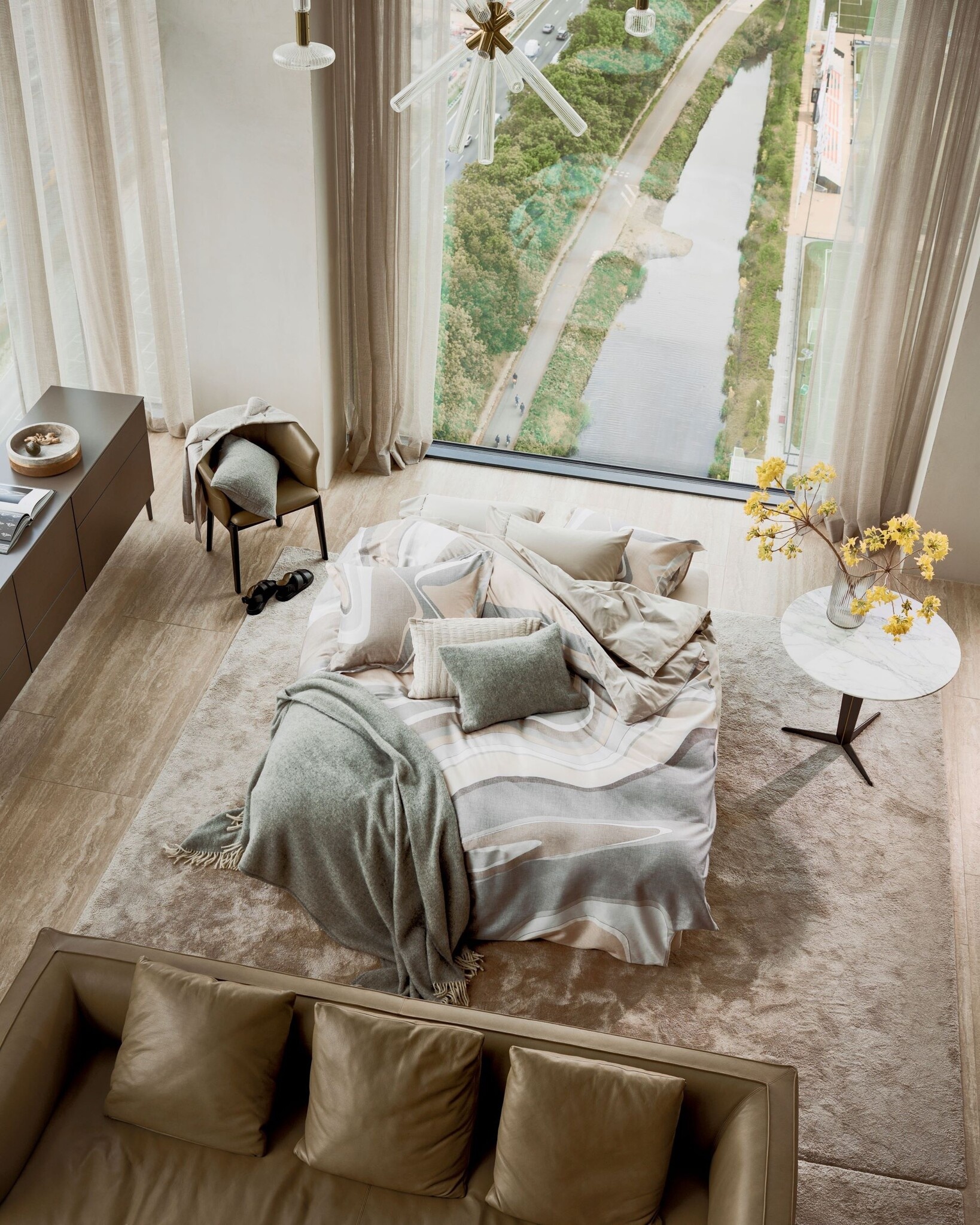 Duvet cover MARBLE Stone 240x220 cm (satin cotton)