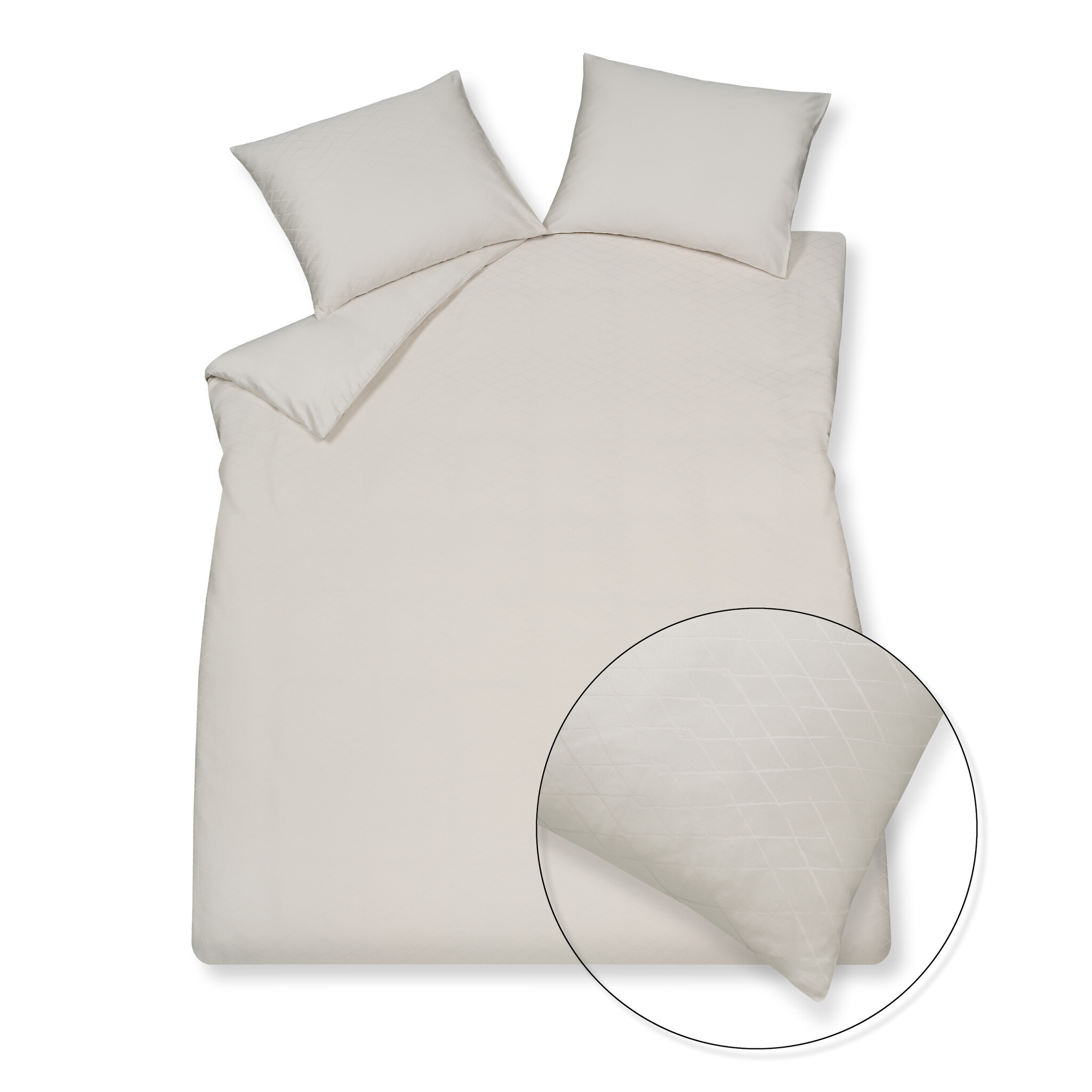 Duvet cover PURITY Monaco Cream Tan 200x220 cm (satin cotton)