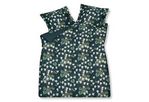 Housse de couette GREEN FEVER Encre Bleue 240x220 cm (coton satiné)