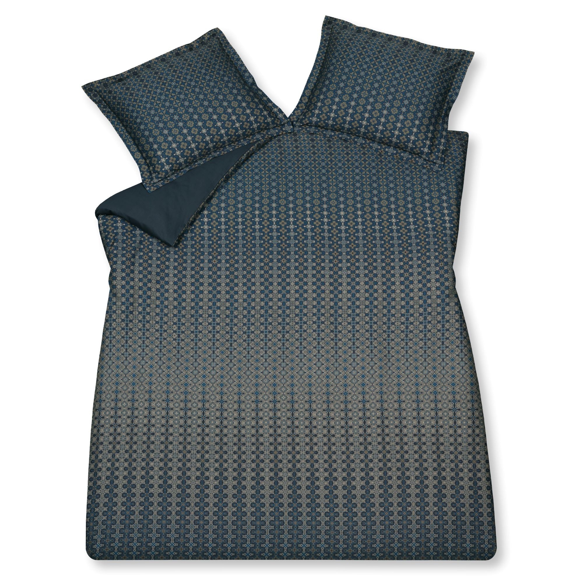 Housse de couette ENERGIZE Encre Bleue 200x220 cm (coton satiné)
