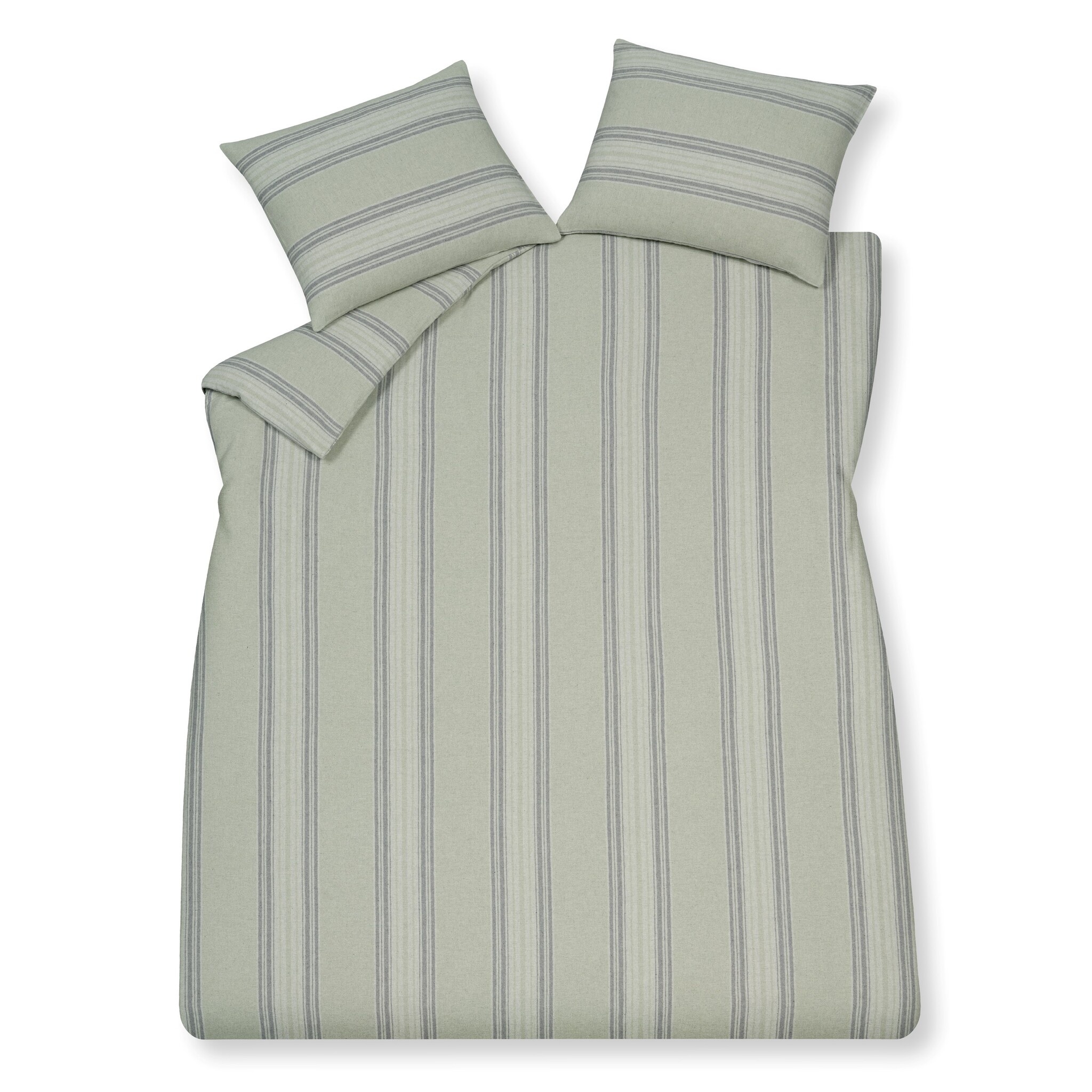 Dekbedovertrek OSLO Smoke green 240x220 cm (flanel)