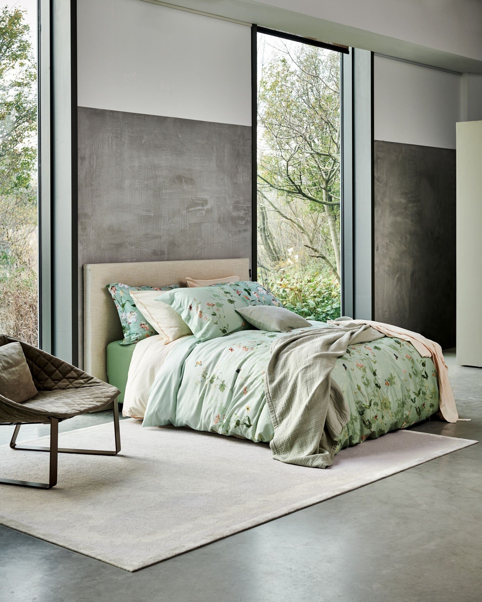 Duvet cover AZALEA Light Green 200x220 cm (satin cotton)