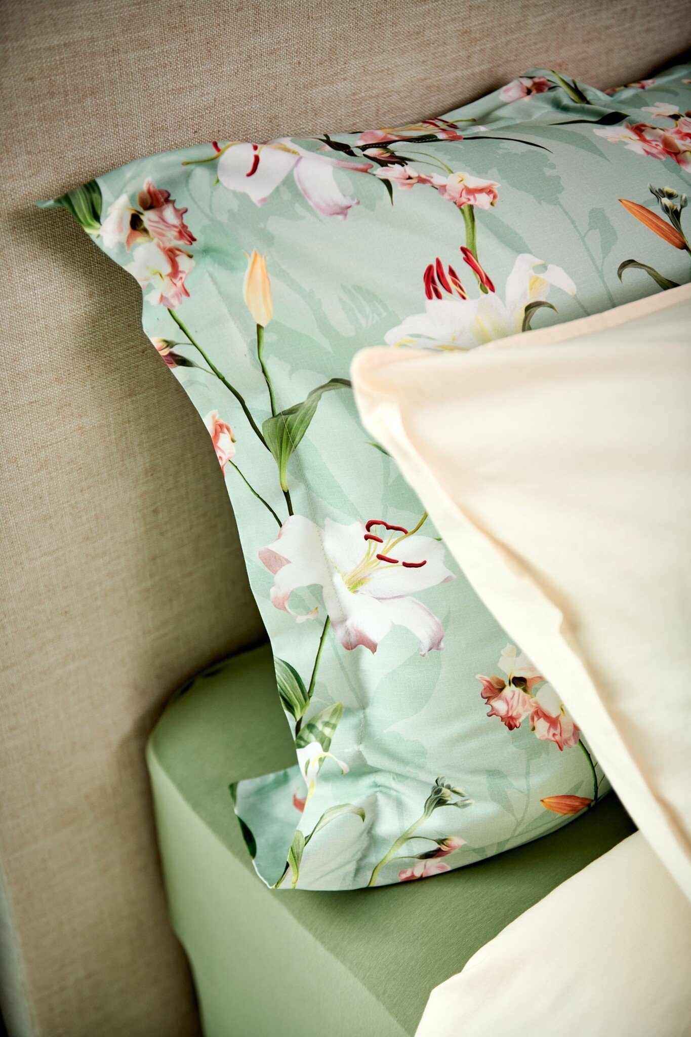 Duvet cover AZALEA Light Green 200x220 cm (satin cotton)