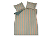 Dekbedovertrek PREPPY STRIPE Smoke Green 200x220 cm (satijnkatoen)