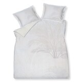 Housse de couette MOTIF FLEURS Crème Tan 200x220 cm (satin de coton)