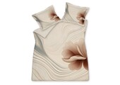 Dekbedovertrek FLOWING Cream Tan 140x220 cm (satijnkatoen)
