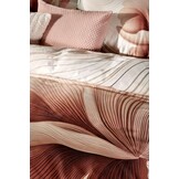 Housse de couette FLOWING Cream Tan 240x220 cm (satin de coton)