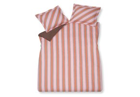 Dekbedovertrek PREPPY STRIPE Pink 200x220 cm (satijnkatoen)