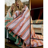 Dekbedovertrek PREPPY STRIPE Pink 240x220 cm (satijnkatoen)