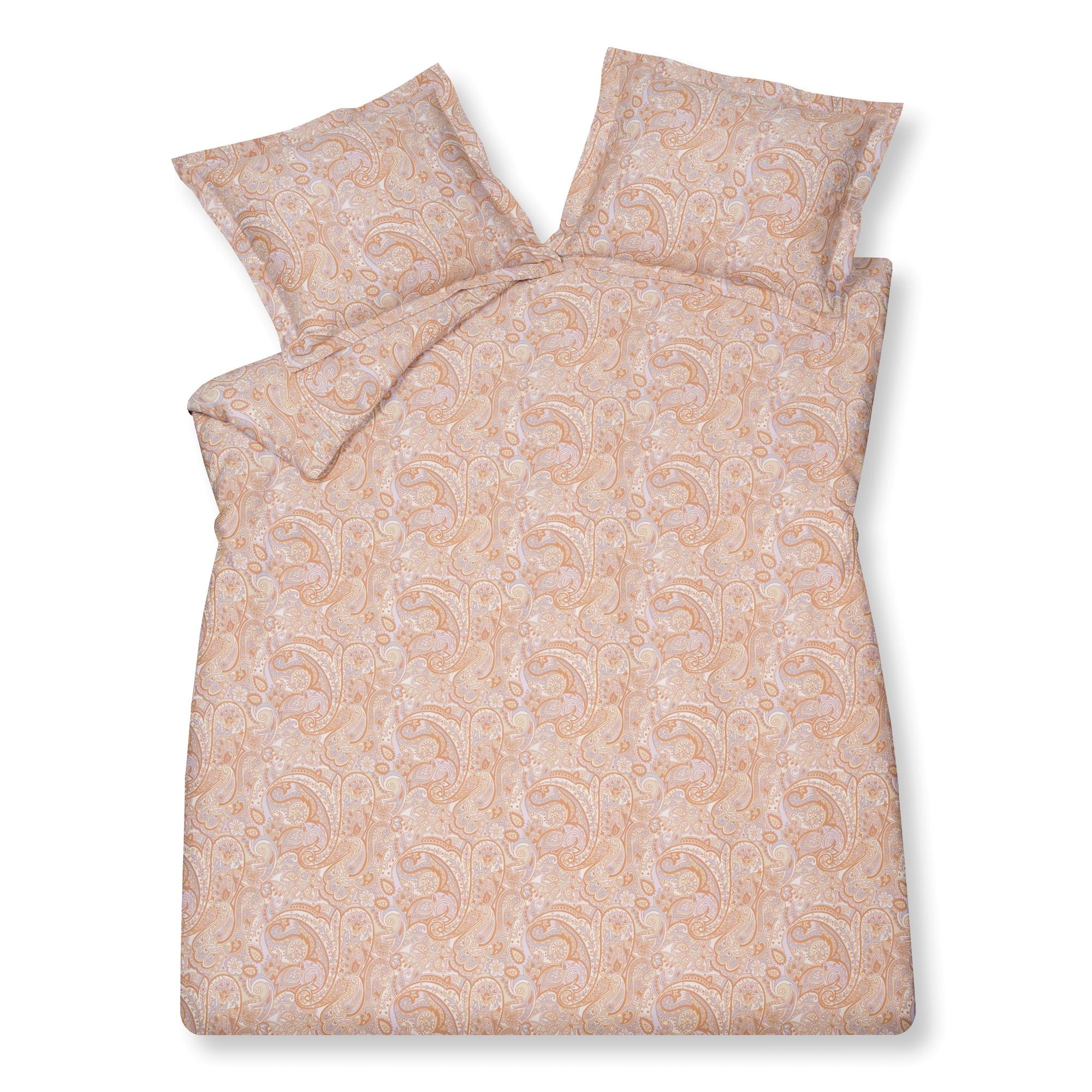 Dekbedovertrek HAPPY FEVER Apricot Blush 240x220 cm (satijnkatoen)