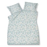 Housse de couette BLUE SKY Bleu Perle 240x220 cm (satin de coton)