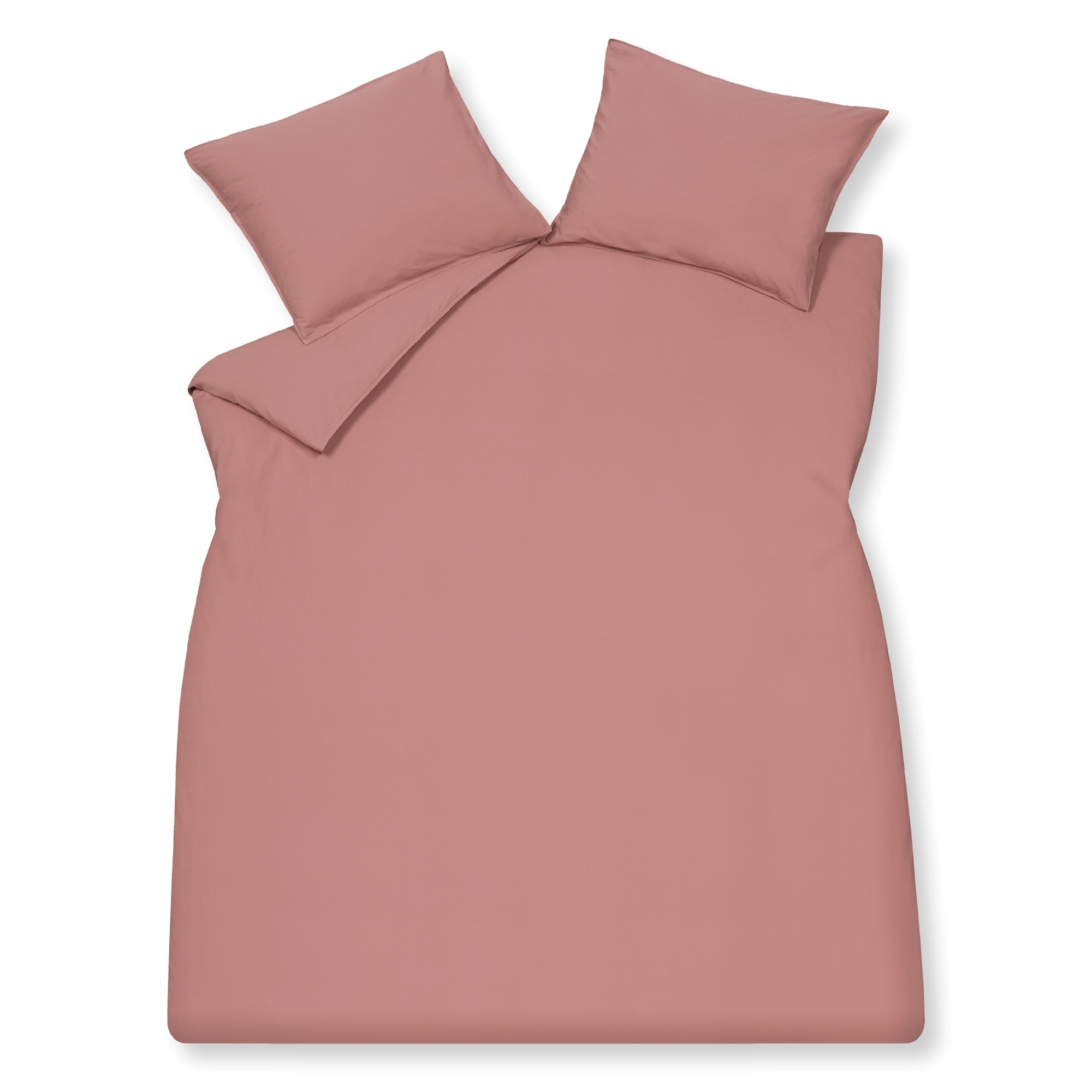 WASHED COTTON kussensloop 60x70 cm, Ash Rose (katoen)