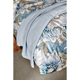 Housse de couette BLUE WANDER Bleu Perle 240x220 cm (coton satiné)