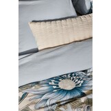 Housse de couette BLUE WANDER Bleu Perle 240x220 cm (coton satiné)