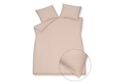 Housse de couette COTON LAVÉ 140x220 cm Rose pâle (coton)