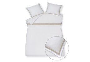 Dekbedovertrek PURITY Capri White 200x220 cm (satijnkatoen)