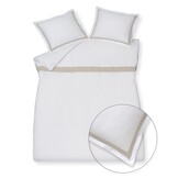 Housse de couette PURITY Capri 240x220 cm, coloris Blanc (coton satiné)