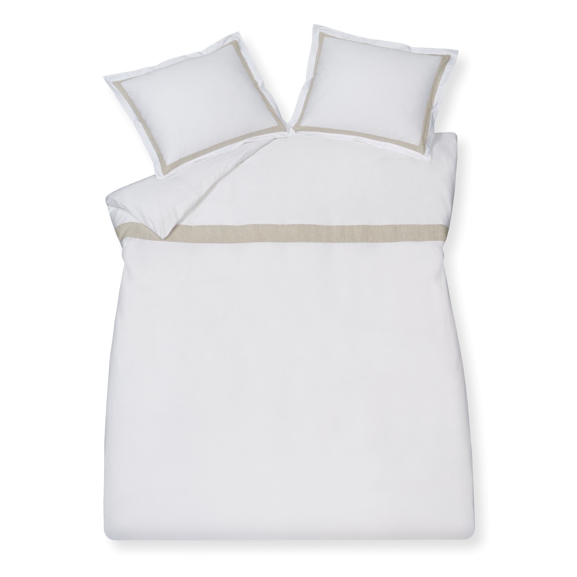 Dekbedovertrek PURITY Capri 240x220 cm, kleur White (satijnkatoen)