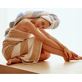 Beach towel RIVIERA Ash Rose-205 (BAWA23101) 100x200 cm