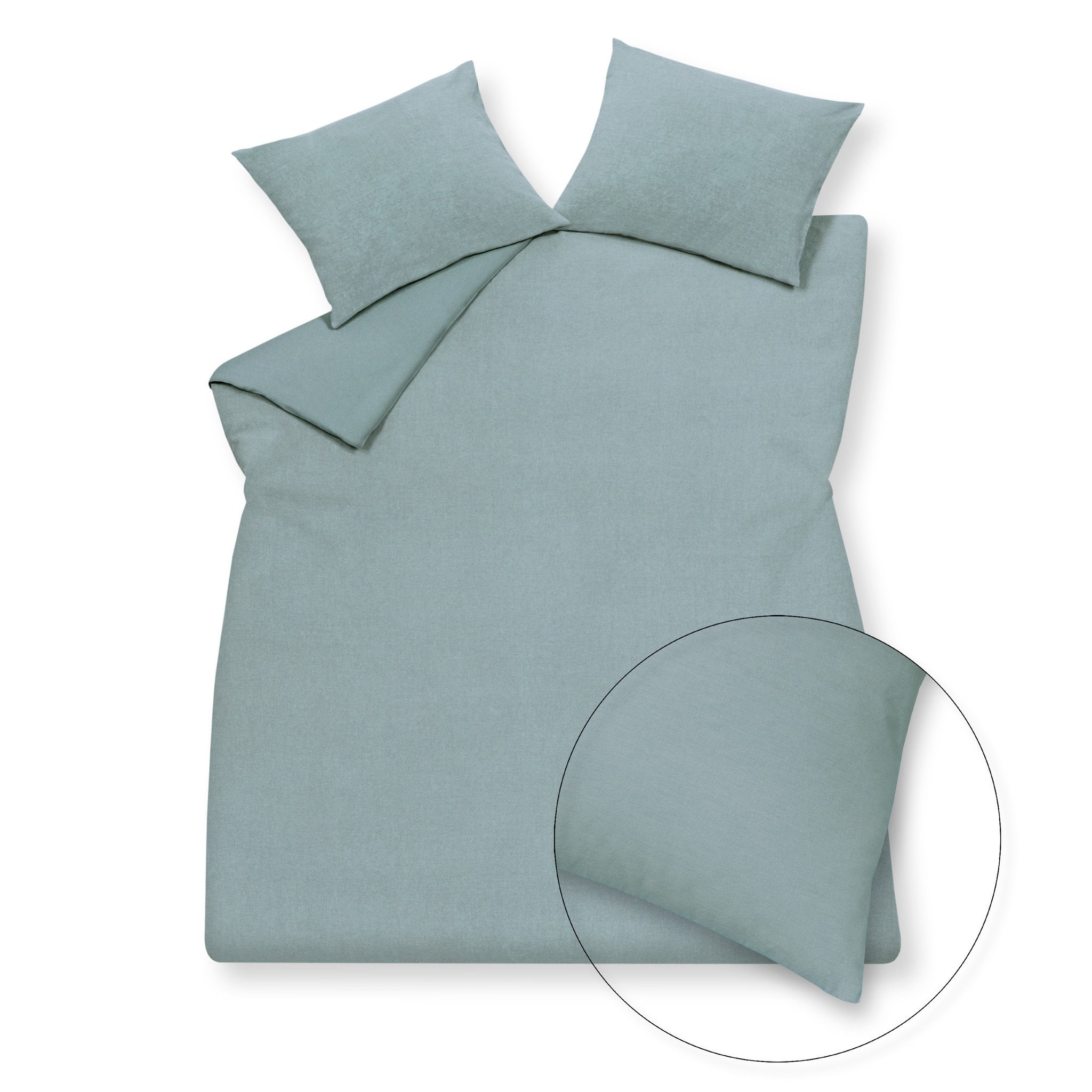 Dekbedovertrek PURITY 79 Pearl Blue 140x220 cm (linnen / katoen) PUCO16179