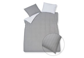 Dekbedovertrek HOME Puglia Grey 240x220 cm (percalkatoen)