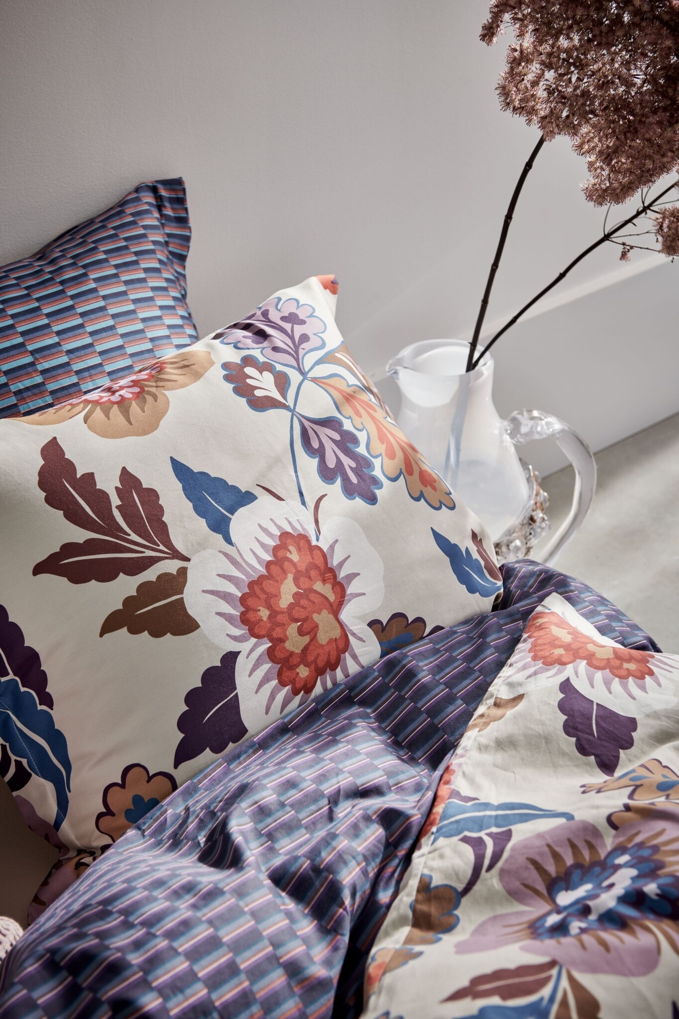 Duvet cover GRAPHIC multi 240x220 cm (satin cotton)