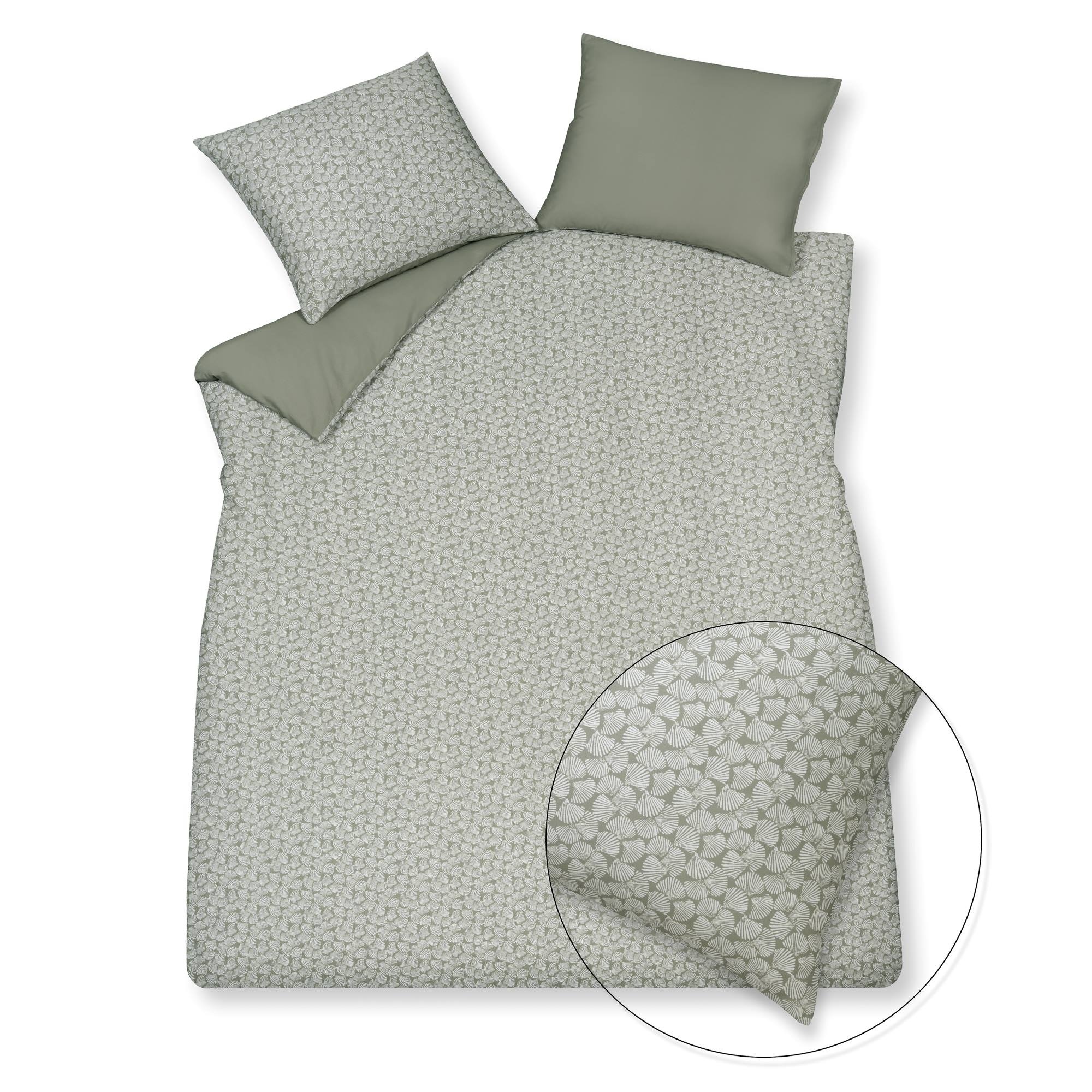 Dekbedovertrek PURE 79 Smoke Green 140x220 cm (satijnkatoen)