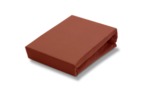 Drap-housse surmatelas JERSEY SUPREME Marron Rouille